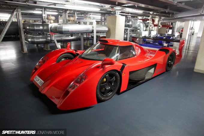 The Toyota Motorsports Group museum at their headquarters in Cologne, located in one of the wind tunnel buildings from their Formula 1 programme