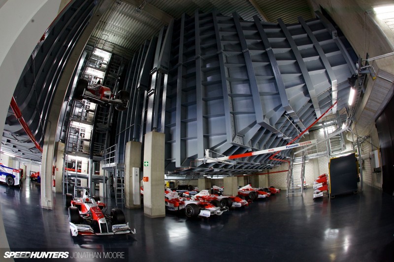 The Toyota Motorsports Group museum at their headquarters in Cologne, located in one of the wind tunnel buildings from their Formula 1&nbsp;programme