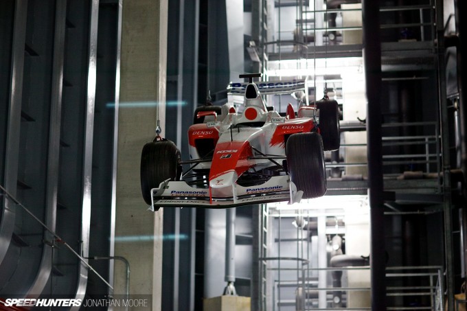 The Toyota Motorsports Group museum at their headquarters in Cologne, located in one of the wind tunnel buildings from their Formula 1 programme