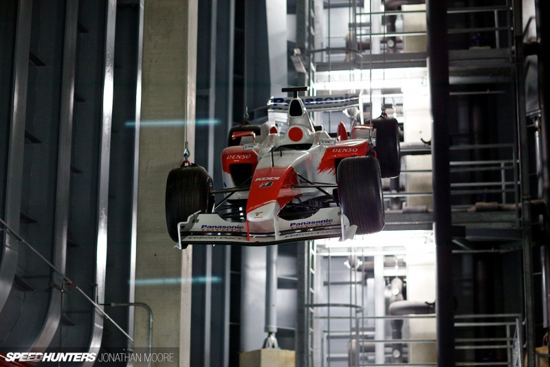 The Toyota Motorsports Group museum at their headquarters in Cologne, located in one of the wind tunnel buildings from their Formula 1&nbsp;programme