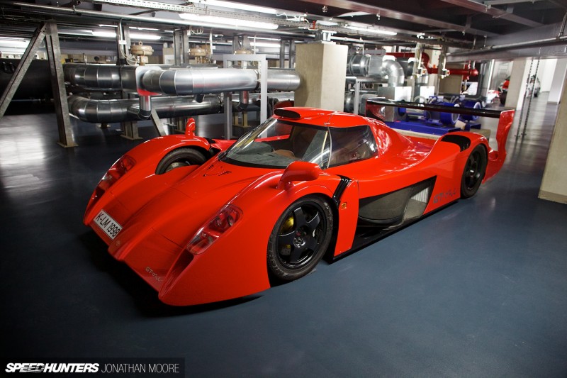 The Toyota Motorsports Group museum at their headquarters in Cologne, located in one of the wind tunnel buildings from their Formula 1&nbsp;programme