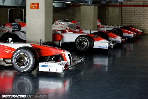 The Toyota Motorsports Group museum at their headquarters in Cologne, located in one of the wind tunnel buildings from their Formula 1&nbsp;programme