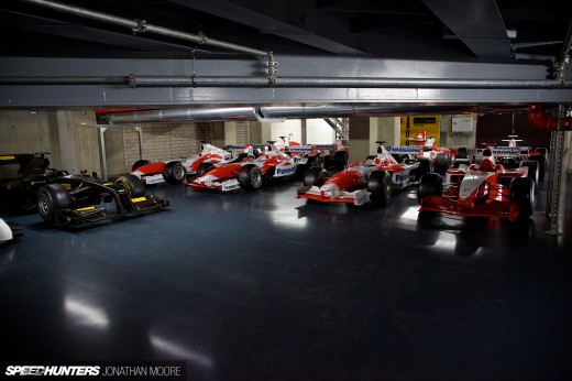 The Toyota Motorsports Group museum at their headquarters in Cologne, located in one of the wind tunnel buildings from their Formula 1&nbsp;programme