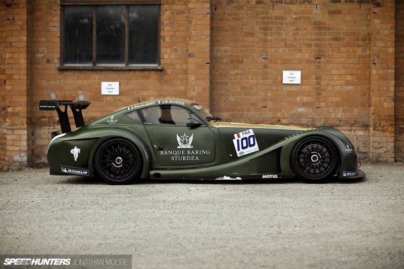 Photo shoot of the 2009 Morgan Aero 8 GT3 racecar which ran in that year’s FIA GT3&nbsp;Championship