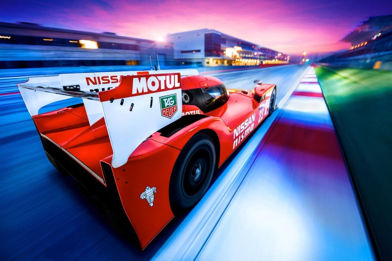 Nissan GT-R LM NISMO action rear three&nbsp;quarters