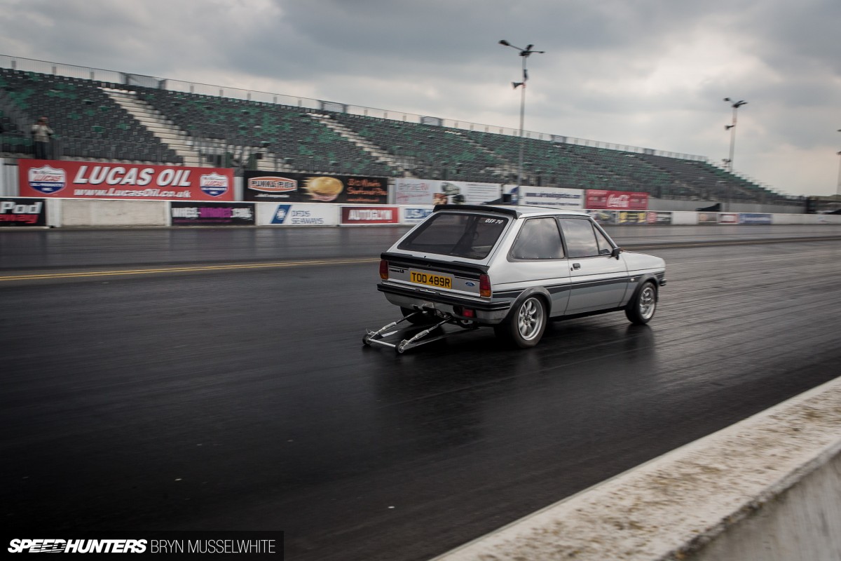 Old Skool Ford Fiesta 100E Cosworth Subaru Santa Pod (11 of 84)