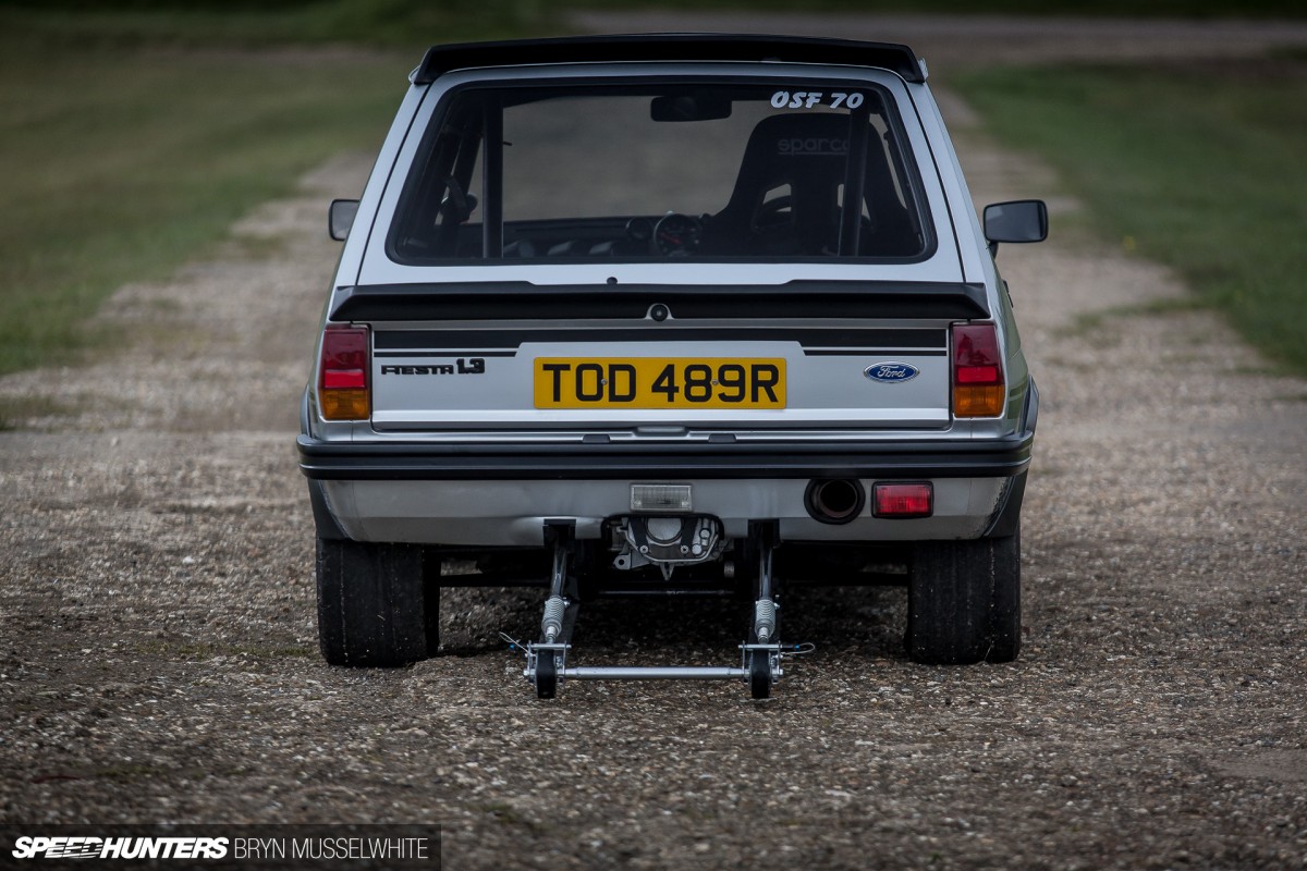 Old Skool Ford Fiesta 100E Cosworth Subaru Santa Pod (20 of 84)