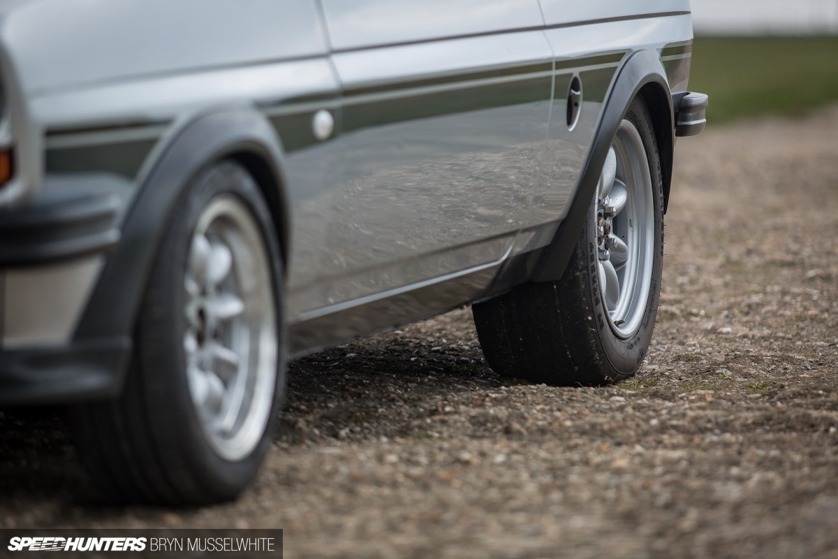 Old Skool Ford Fiesta 100E Cosworth Subaru Santa Pod (26 of 84)