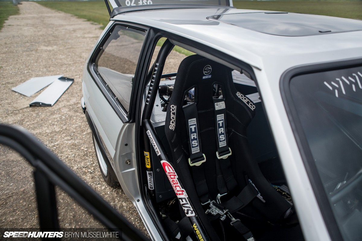 Old Skool Ford Fiesta 100E Cosworth Subaru Santa Pod (46 of 84)
