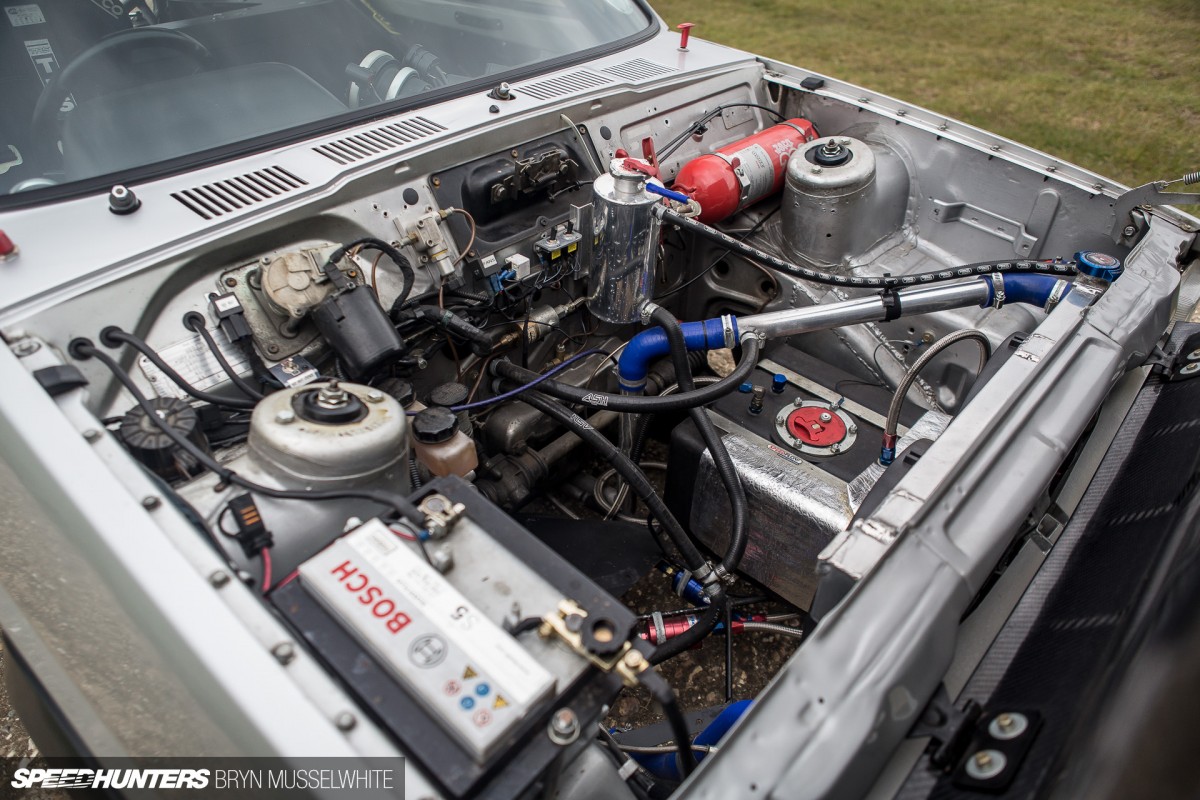 Old Skool Ford Fiesta 100E Cosworth Subaru Santa Pod (49 of 84)