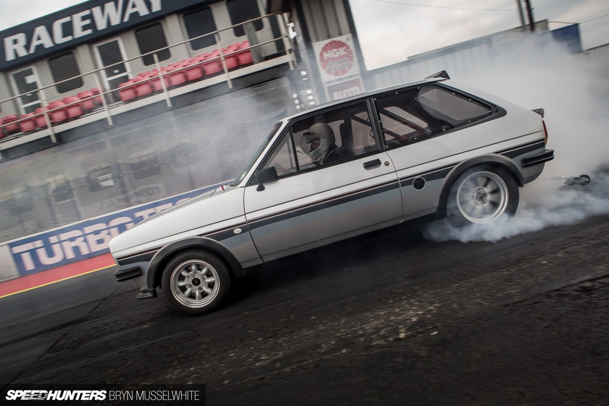 Old Skool Ford Fiesta 100E Cosworth Subaru Santa Pod (5 of 84)