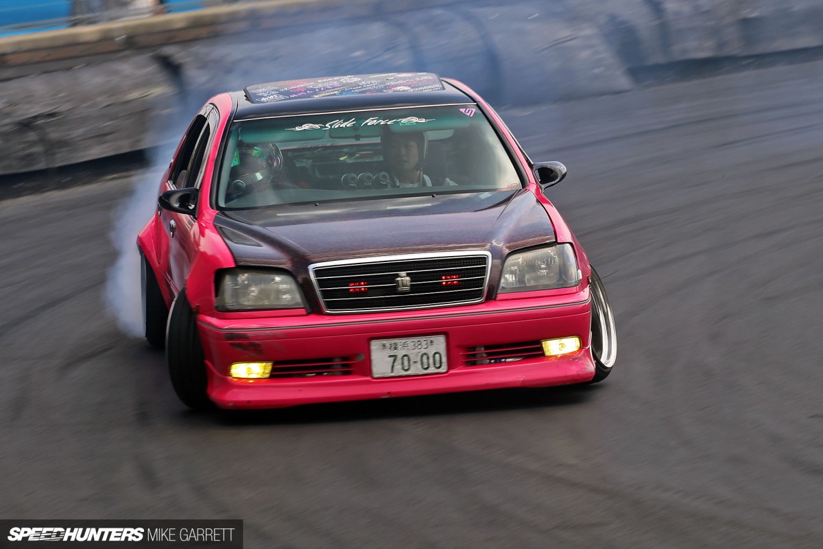 Think Pink: Drifting A Japanese Cop Car