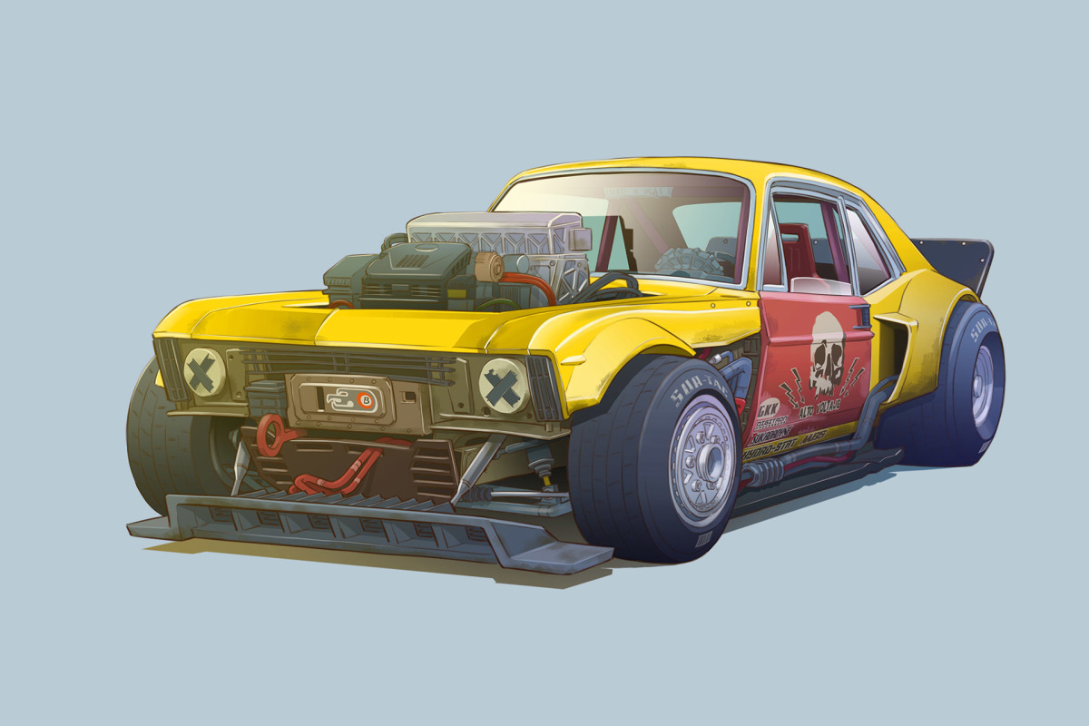 Cars As Characters: The Art Of Damon Moran