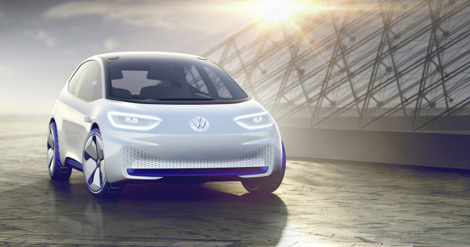 Volkswagen Showcar I.D. I.D. ? die Revolution. Der erste Volkswagen auf der vˆllig neuen Elektrofahrzeug-Plattform. Der erste Volkswagen, der f¸r das automatisierte Fahren vorbereitet ist.