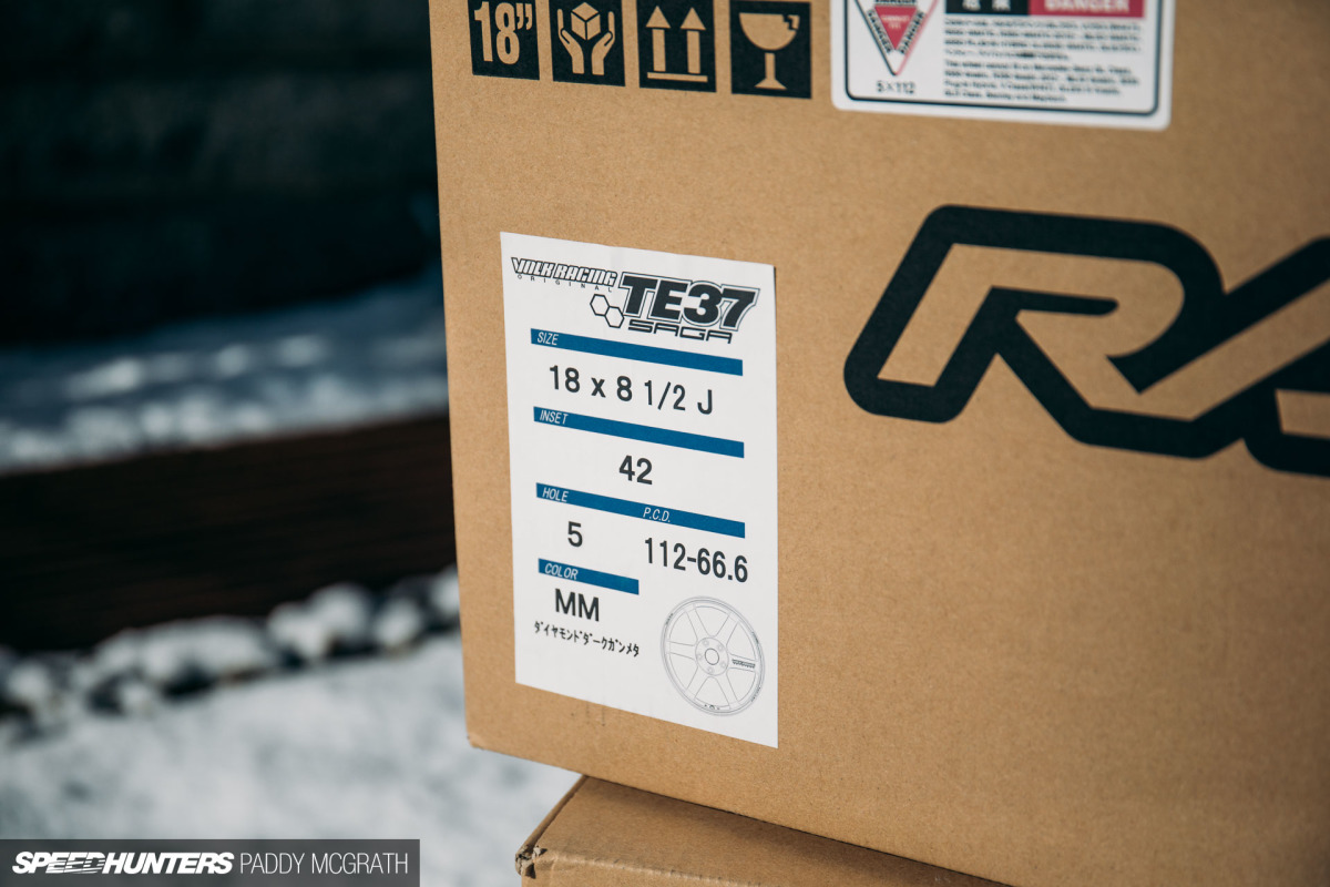 2018 Project GTI Volk Racing TE37 Saga Unboxing Speedhunters by Paddy McGrath-13