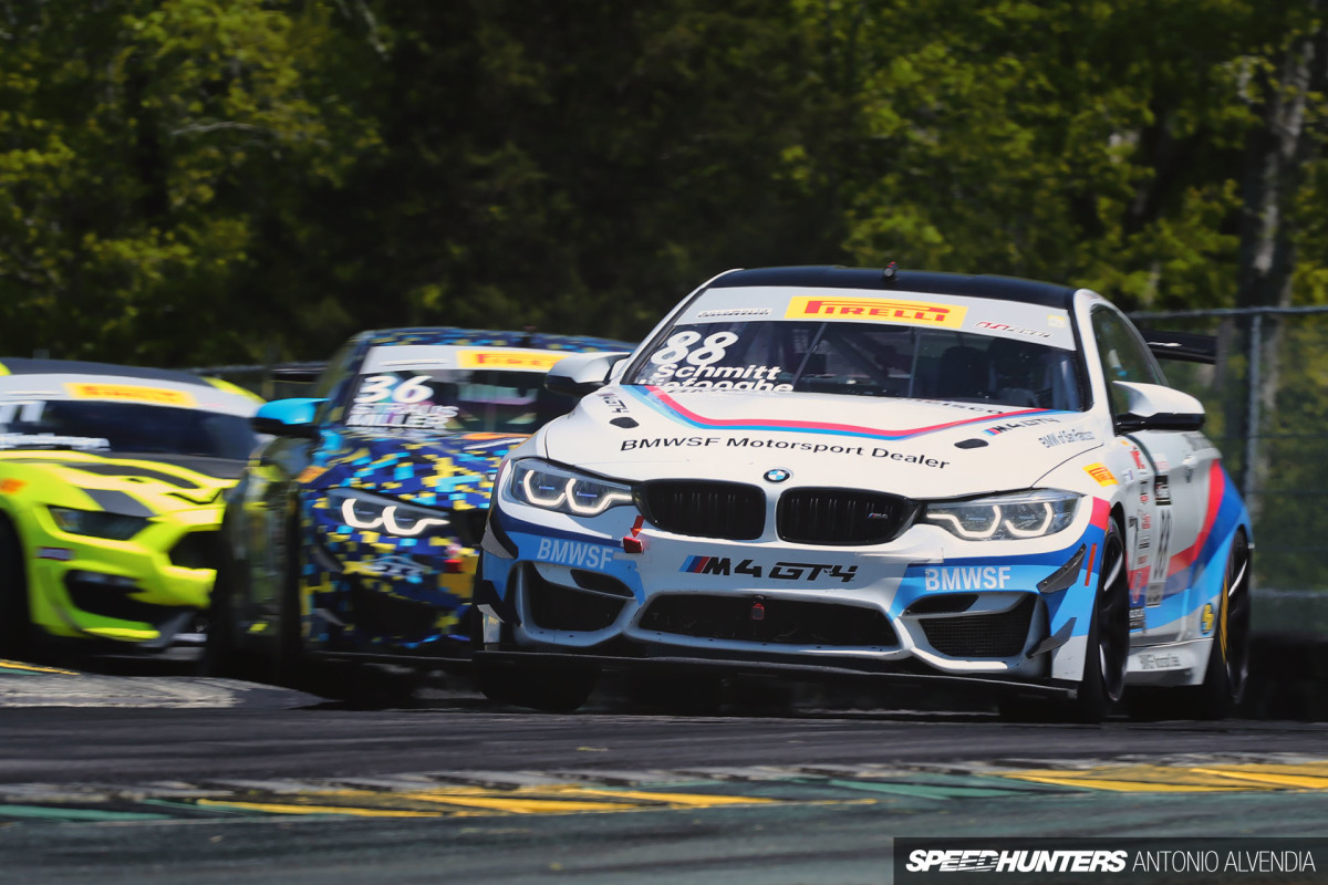 BMW M4 GT4 BMWSF VIR Henry Schmitt Pirelli World Challenge GTS