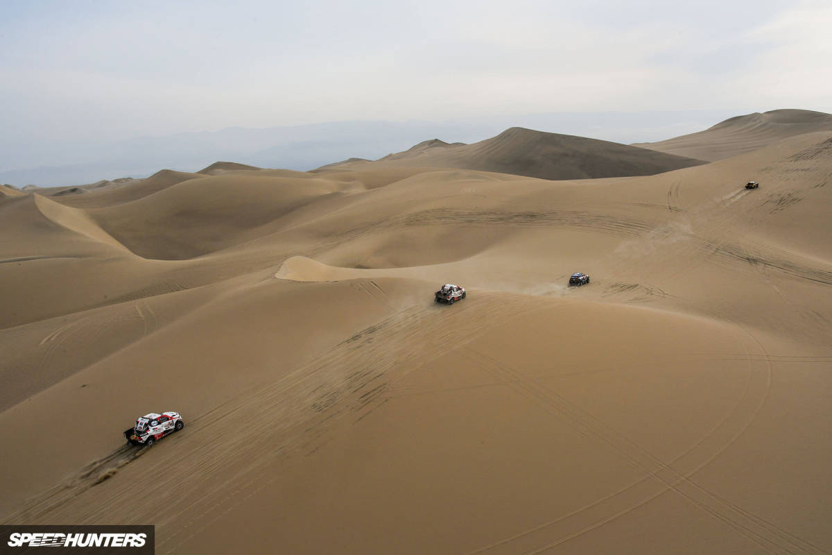 Giniel de Villiers, Nasser Al-Attiyah, Jakub Przygonski and Sebastien Loeb