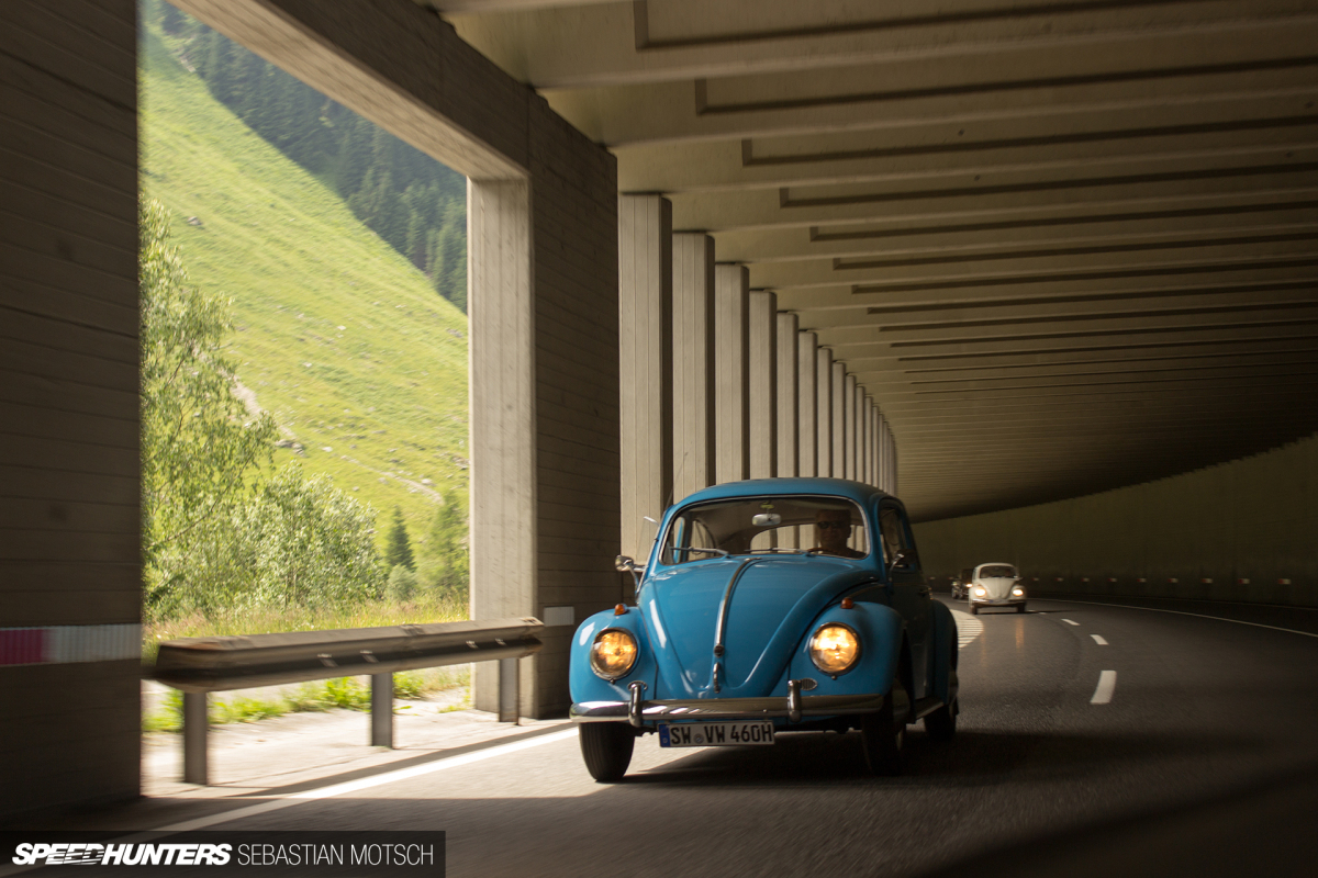 Volkswagen Beetle at Felbertauernpass Austria by Sebastian Motsch