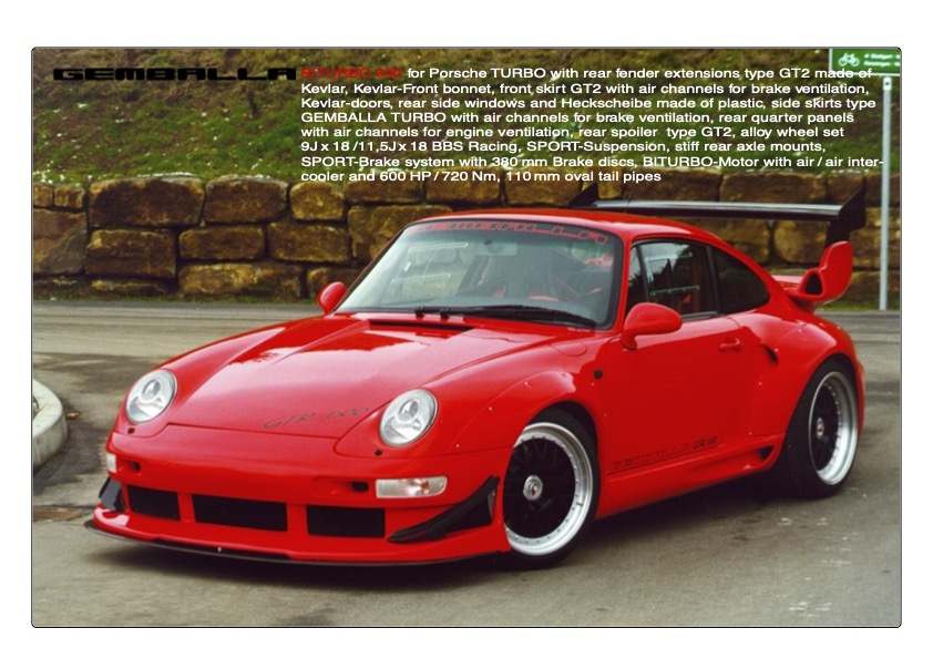 1999 GEMBALLA FOR 993 BITURBO 3