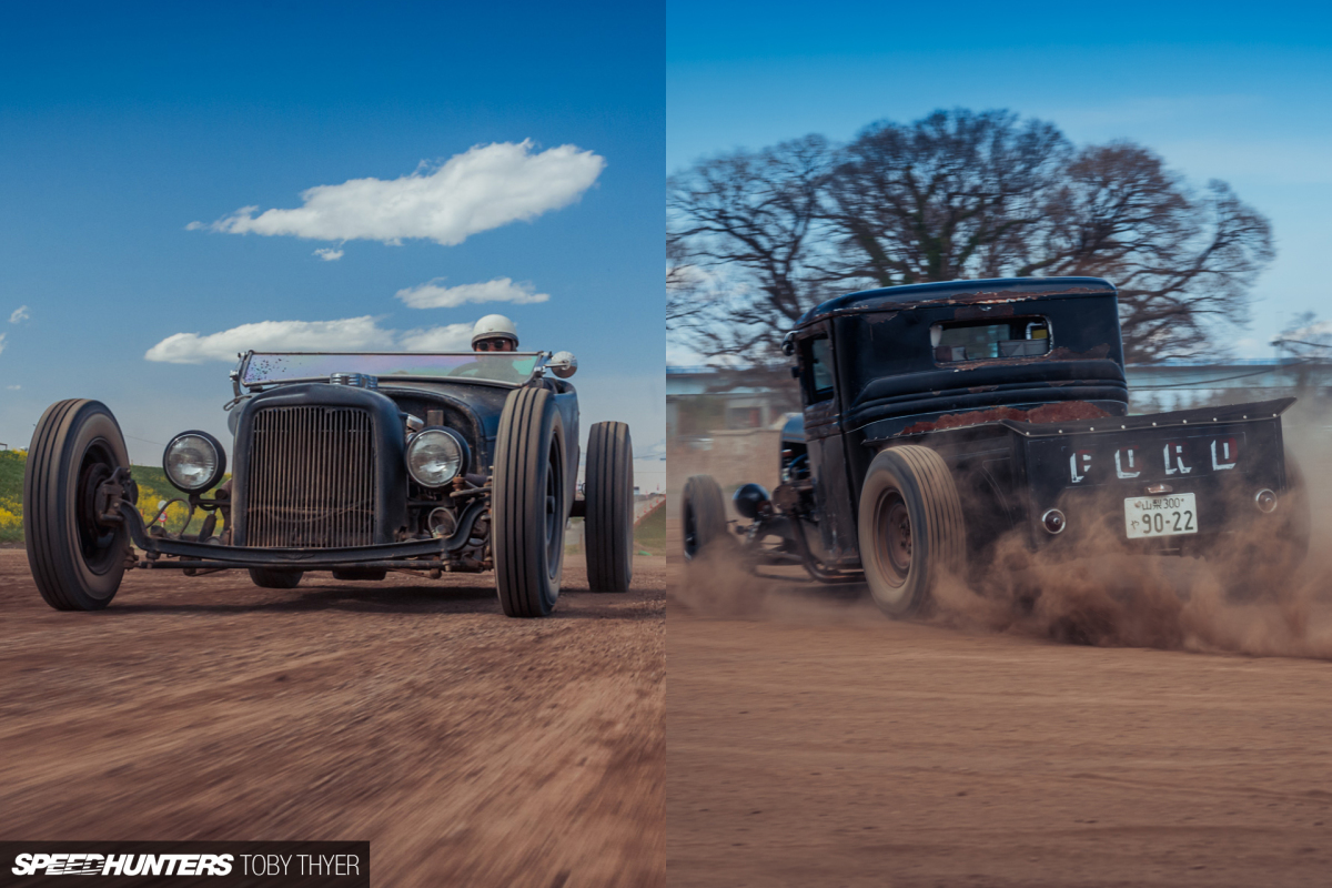 Brothers In Dust: Two Dirt Race Hot Rodders From Japan