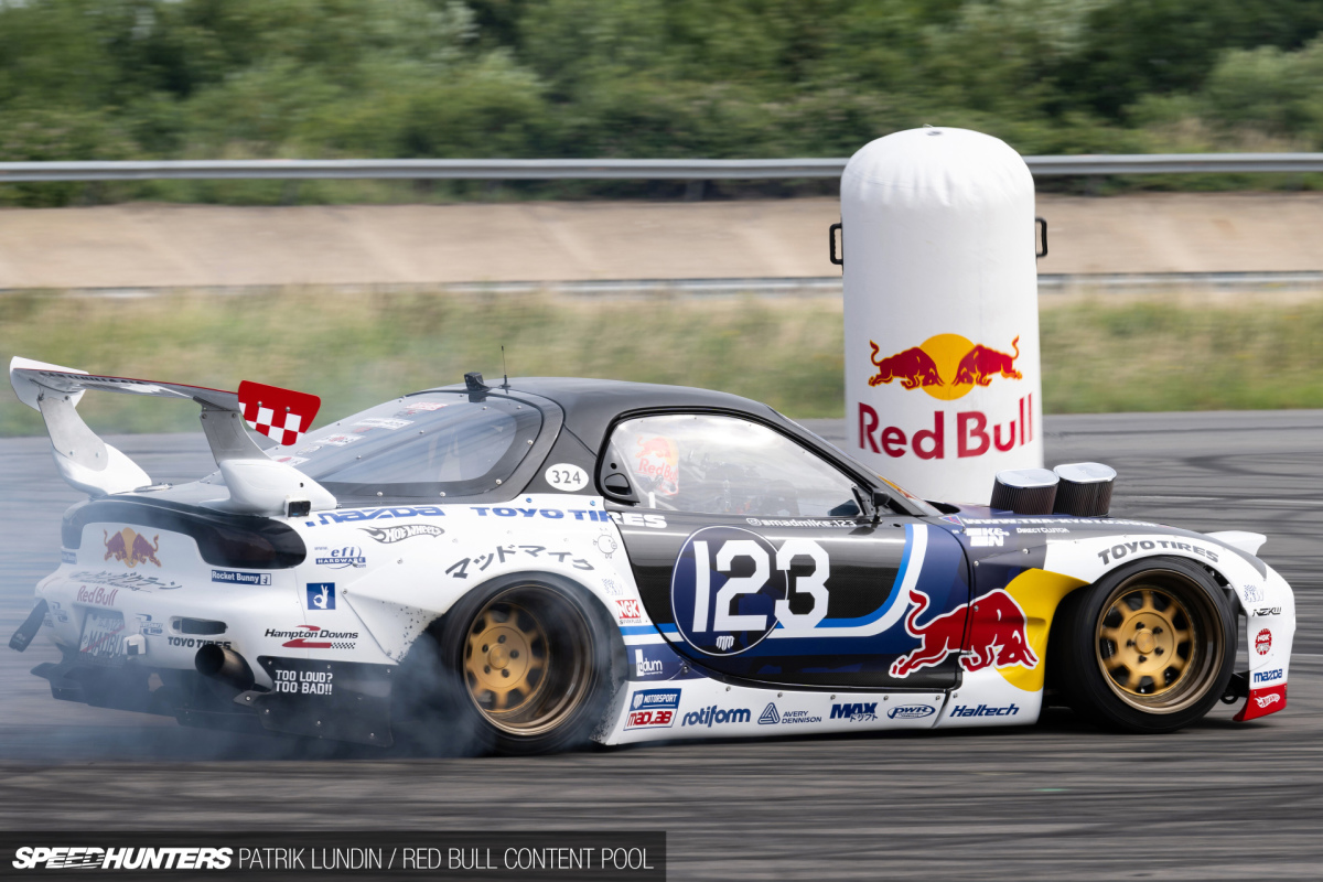 Max Verstappen learning to drift