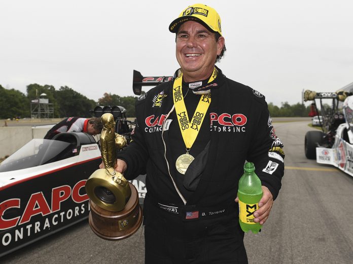 302-BillyTorrence-Celeb-Sunday-Brainerd Billy Torrence picked up the Top Fuel victory last year at Brainerd Int'l Raceway. (NHRA Photo)
