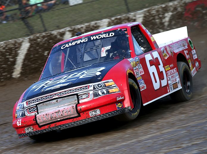 Bobby Pierce Eldora 2016 Bobby Pierce driving Mike Mittler's No. 63 truck at Eldora Speedway in 2016. (NASCAR Photo)