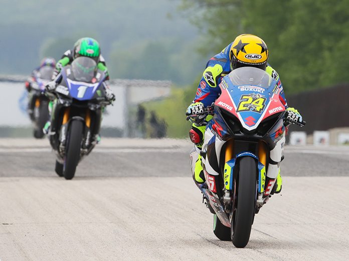 Toni Elias Road America Toni Elias (24) raced to victory Saturday at Road America. (Brian J. Nelson Photo)