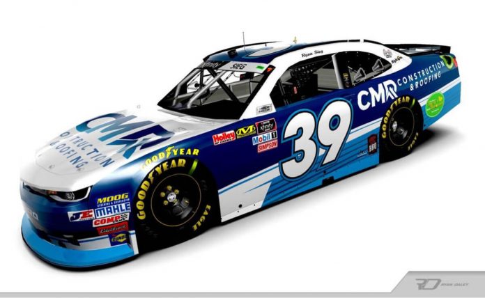 Ryan Sieg 2020 CMR Construction & Roofing will sponsor Ryan Sieg for the full 2020 NASCAR Xfinity Series season.