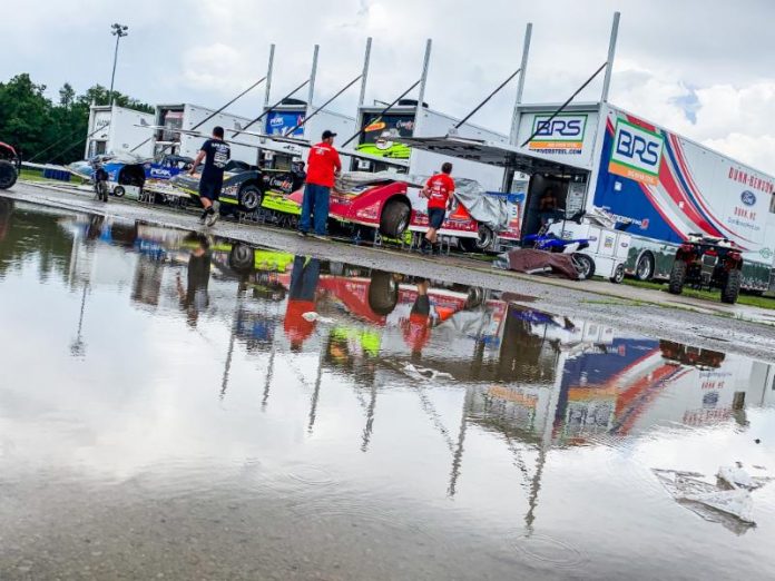 Rain Mansfield Rain has washed out Saturday's Freedom 50 at Mansfield Motor Speedway. (LOLMDS Photo)