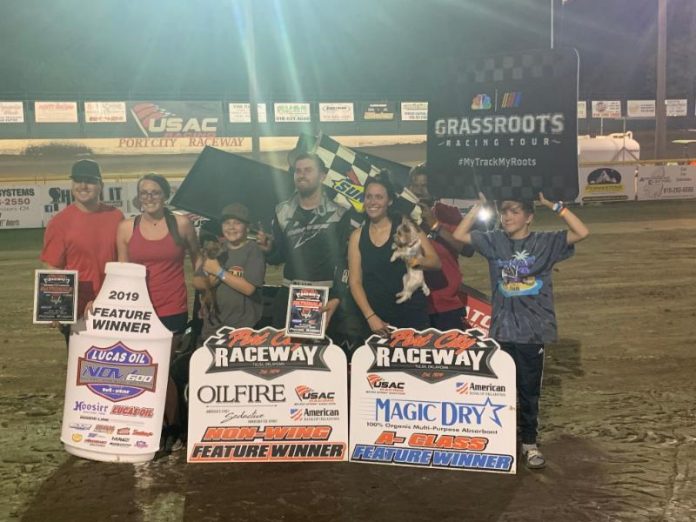 Frank Flud VL Port City Frank Flud won twice on Friday evening at Port City Raceway.