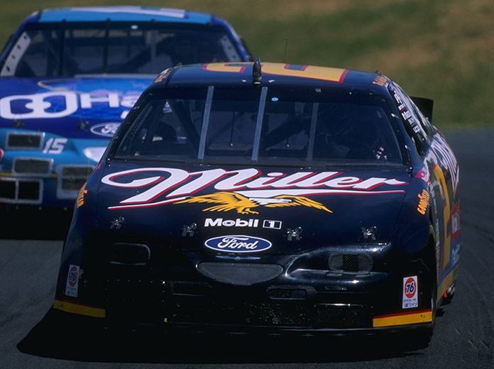 Brad Keselowski's No. 2 Ford Mustang will carry the same colors that Rusty Wallace carried during the 1996 season (shown here). (NASCAR Photo) Brad Keselowski's No. 2 Ford Mustang will carry the same colors that Rusty Wallace carried during the 1996 season (shown here). (NASCAR Photo)