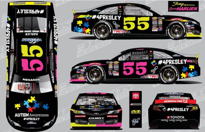 Gavin Harlien will drive a throwback to Tony Venturini during Saturday's ARCA Menards Series event at Salem Speedway. Gavin Harlien will drive a throwback to Tony Venturini during Saturday's ARCA Menards Series event at Salem Speedway.