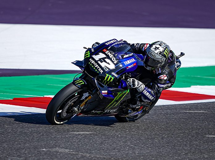 Maverick Viñales was fastest Friday in MotoGP practice at Misano World Circuit Marco Simoncelli. (Yamaha Photo) Maverick Viñales was fastest Friday in MotoGP practice at Misano World Circuit Marco Simoncelli. (Yamaha Photo)