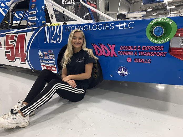Double D Express Towing & Transport will support Natalie Decker this weekend at Talladega Superspeedway. Double D Express Towing & Transport will support Natalie Decker this weekend at Talladega Superspeedway.