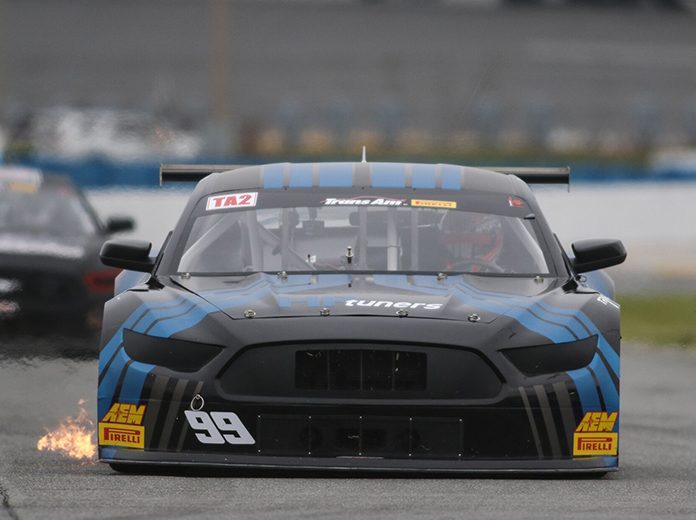 Thomas Merrill raced to victory in the Trans-Am Series TA2 finale Saturday at Daytona Int'l Speedway. Thomas Merrill raced to victory in the Trans-Am Series TA2 finale Saturday at Daytona Int'l Speedway.