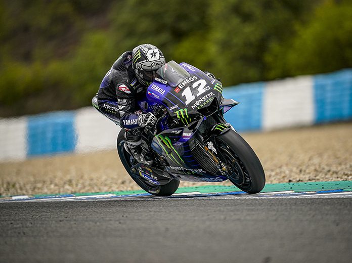 Maverick Viñales during testing Monday at Circuito de Jerez. (MotoGP Photo) Maverick Viñales during testing Monday at Circuito de Jerez. (MotoGP Photo)