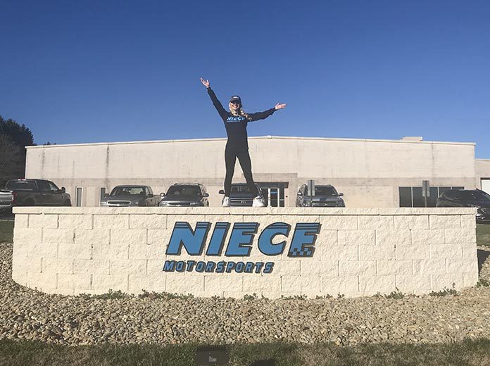 Natalie Decker will run a partial NASCAR Gander RV & Outdoors Truck Series schedule this year for Niece Motorsports. Natalie Decker will run a partial NASCAR Gander RV & Outdoors Truck Series schedule this year for Niece Motorsports.