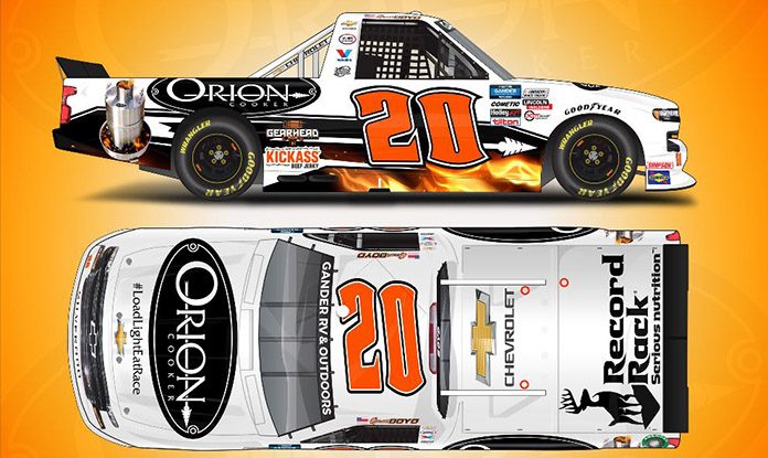 Orion Cooker will sponsor Spencer Boyd on Saturday at Atlanta Motor Speedway. Orion Cooker will sponsor Spencer Boyd on Saturday at Atlanta Motor Speedway.