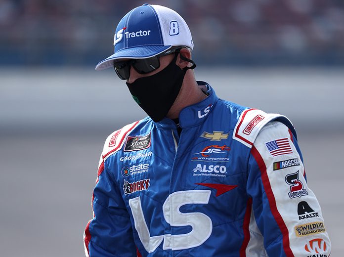 Jeb Burton will start from the pole during Saturday's NASCAR Xfinity Series race on the Indianapolis Motor Speedway Road Course. (Chris Graythen/Getty Images Photo)