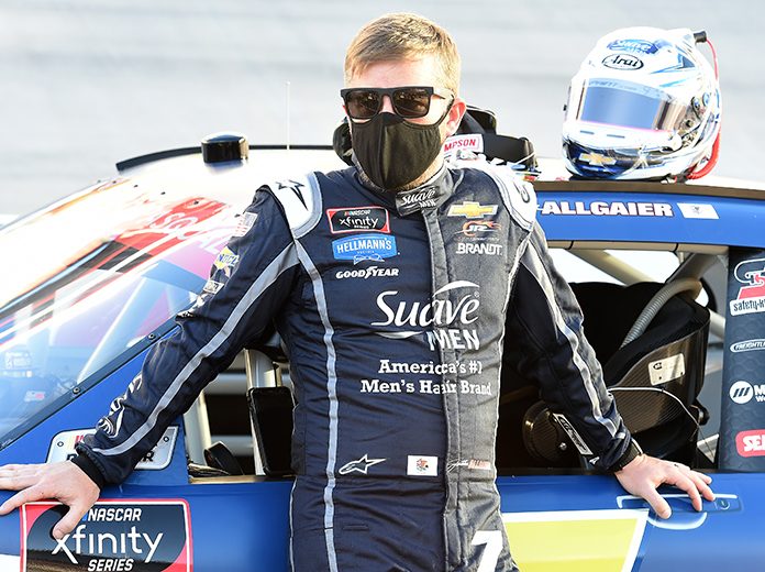 Justin Allgaier has been released from the hospital after being involved in a crash on the last lap of Thursday's NASCAR Xfinity Series race at Kentucky Speedway. (Jared C. Tilton/Getty Images) Justin Allgaier has been released from the hospital after being involved in a crash on the last lap of Thursday's NASCAR Xfinity Series race at Kentucky Speedway. (Jared C. Tilton/Getty Images)