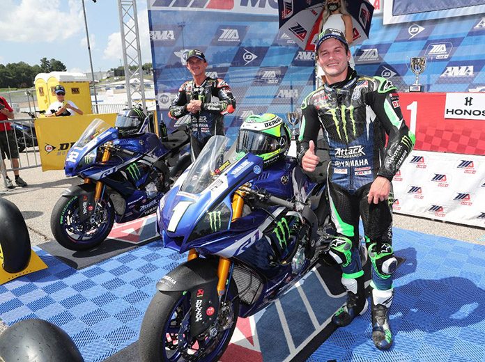 Cameron Beaubier ended up winning his fourth race of the season and the 42nd of his AMA Superbike career. (Brian J. Nelson Photo) Cameron Beaubier ended up winning his fourth race of the season and the 42nd of his AMA Superbike career. (Brian J. Nelson Photo)