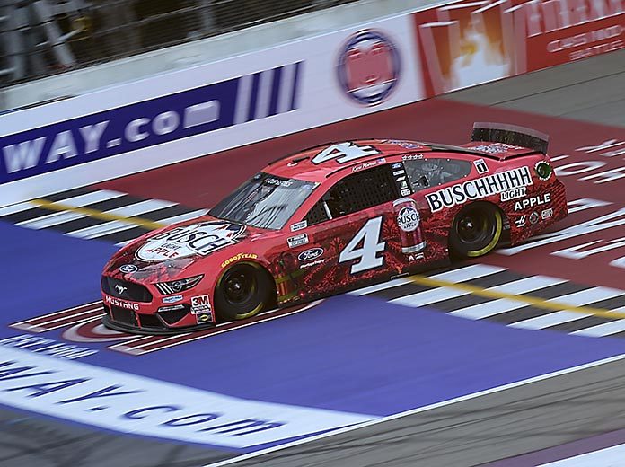 Kevin Harvick will start Sunday's NASCAR Cup Series race on the Daytona Int'l Speedway road course from the pole. (Jared C. Tilton/Getty Images Photo) Kevin Harvick will start Sunday's NASCAR Cup Series race on the Daytona Int'l Speedway road course from the pole. (Jared C. Tilton/Getty Images Photo)