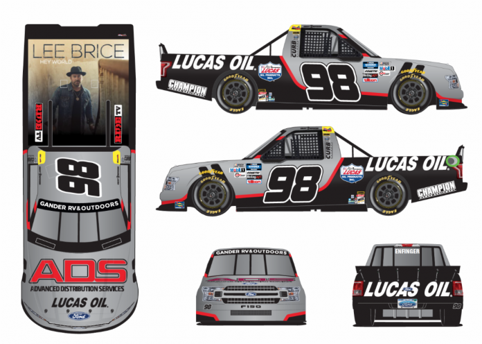 Advanced Distribution Services will make its NASCAR debut this weekend on the hood of Grant Enfinger's Ford F-150 at Bristol Motor Speedway. Advanced Distribution Services will make its NASCAR debut this weekend on the hood of Grant Enfinger's Ford F-150 at Bristol Motor Speedway.