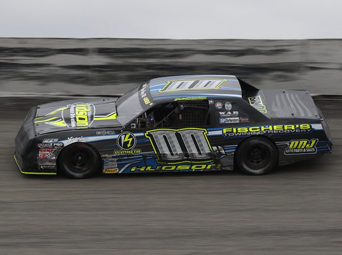 Brett Hudson won the 32nd running of the Halloween 200 Sunday afternoon at Salem Speedway. (Neil Cavanah Photo) Brett Hudson won the 32nd running of the Halloween 200 Sunday afternoon at Salem Speedway. (Neil Cavanah Photo)