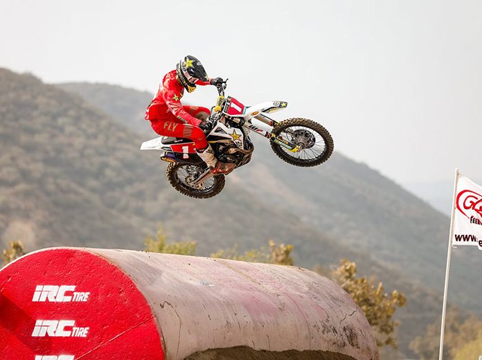 Colton Haaker kicked off his title defense with the opening round EnduroCross win at Glen Helen Raceway. (Jack Jaxson Photo) Colton Haaker kicked off his title defense with the opening round EnduroCross win at Glen Helen Raceway. (Jack Jaxson Photo)