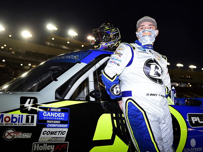 Brett Moffitt will not return to GMS Racing next year, instead choosing to focus on the NASCAR Xfinity Series with Our Motorsports. (Jared C. Tilton/Getty Images Photo) Brett Moffitt will not return to GMS Racing next year, instead choosing to focus on the NASCAR Xfinity Series with Our Motorsports. (Jared C. Tilton/Getty Images Photo)