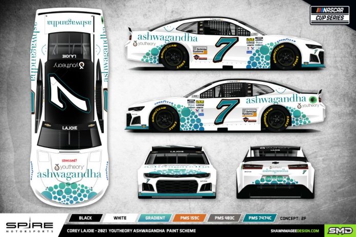 Youtheory will sponsor Spire Motorsports and Corey LaJoie during the Daytona 500. Youtheory will sponsor Spire Motorsports and Corey LaJoie during the Daytona 500.