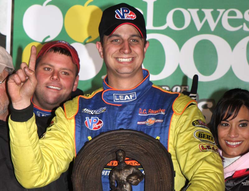 Matt Sheppard Matt Sheppard celebrates the 2010 Super DIRTcar Series championship at The Dirt Track at Charlotte. (Dick Ayers Photo)