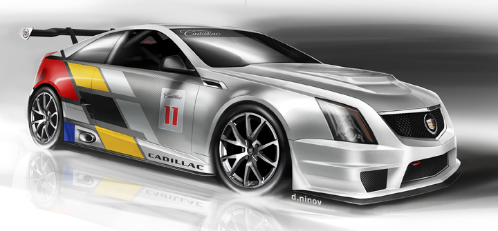 Cadillac-CTS-V-Coupe After a three-year absence, Cadillac will return to SCCA Pro Racing World Challenge competition in 2011 with a race-prepared version of its CTS-V Coupe. (Images © GM Corp Photo)